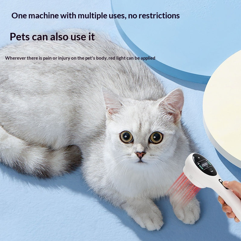 Handheld Portable Pet Style Red Light Therapy Device Auxiliary Infrared Physiotherapy Unit