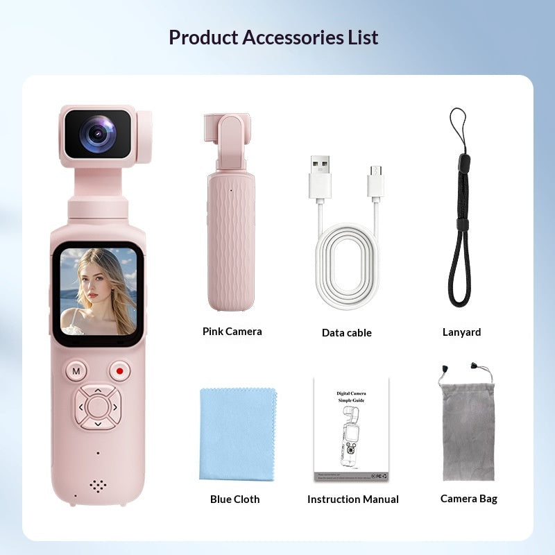 4K Handheld Action Camera With Outdoor Face-tracking Photography