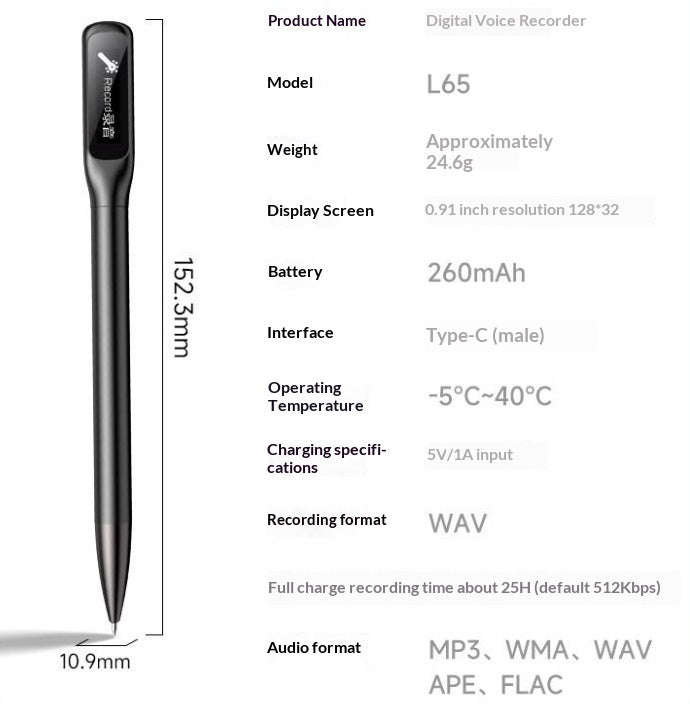 Portable Professional High-definition Noise-cancelling Recorder