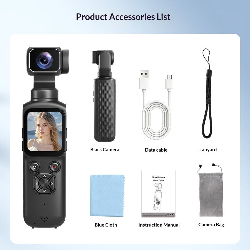4K Handheld Action Camera With Outdoor Face-tracking Photography