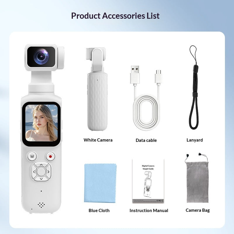 4K Handheld Action Camera With Outdoor Face-tracking Photography